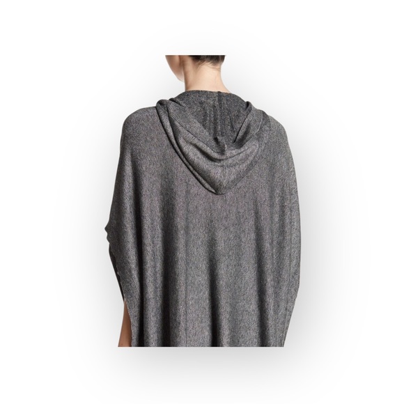 new Leimere ༄ Cozy Cashmere Sweater Poncho Hoodie Top ༄ Marbled Grey ༄ XS S M L - Picture 10 of 15